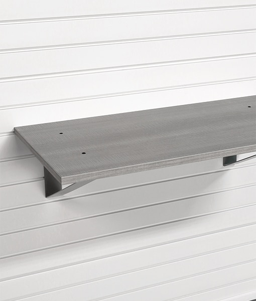 Can any other manufacturers shelf be used on store wall slat board