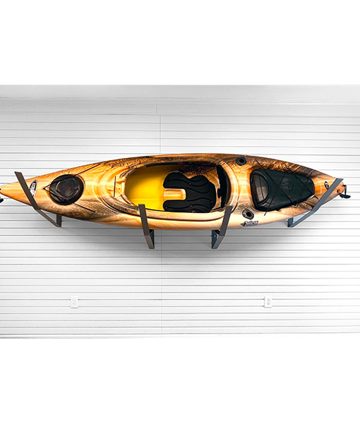 What components are included with the kayak rack organizer?
