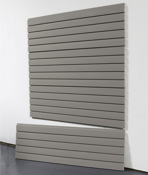 What installation options are available for the slatwall panels?