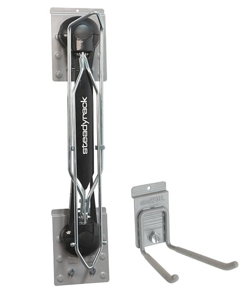 How far apart should I mount swivel bike racks?