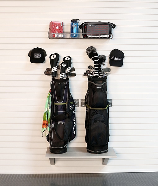 Does your golf organizer bundle work on Crownwall slat storage system?