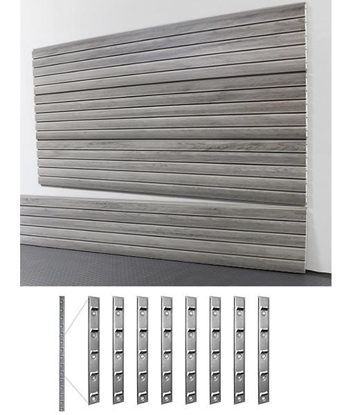 8' Heavy Duty Slatwall Barnwood + Installstrips Questions & Answers