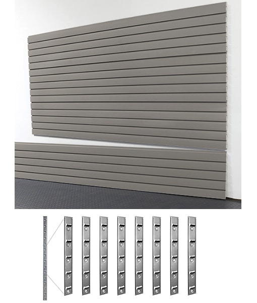 8' Heavy Duty Slatwall Weathered Grey + Installstrips Questions & Answers