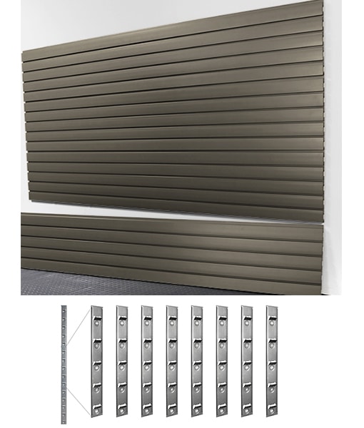 8' Heavy Duty Slatwall Graphite Steel + Installstrips Questions & Answers