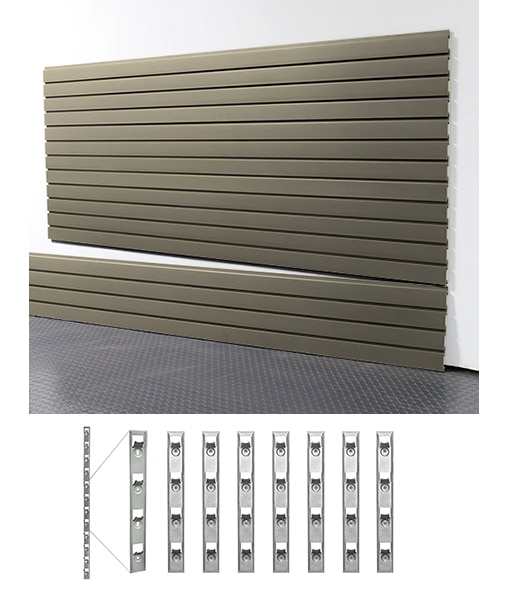 8' Standard Duty Slatwall Graphite Steel + Installstrips Questions & Answers