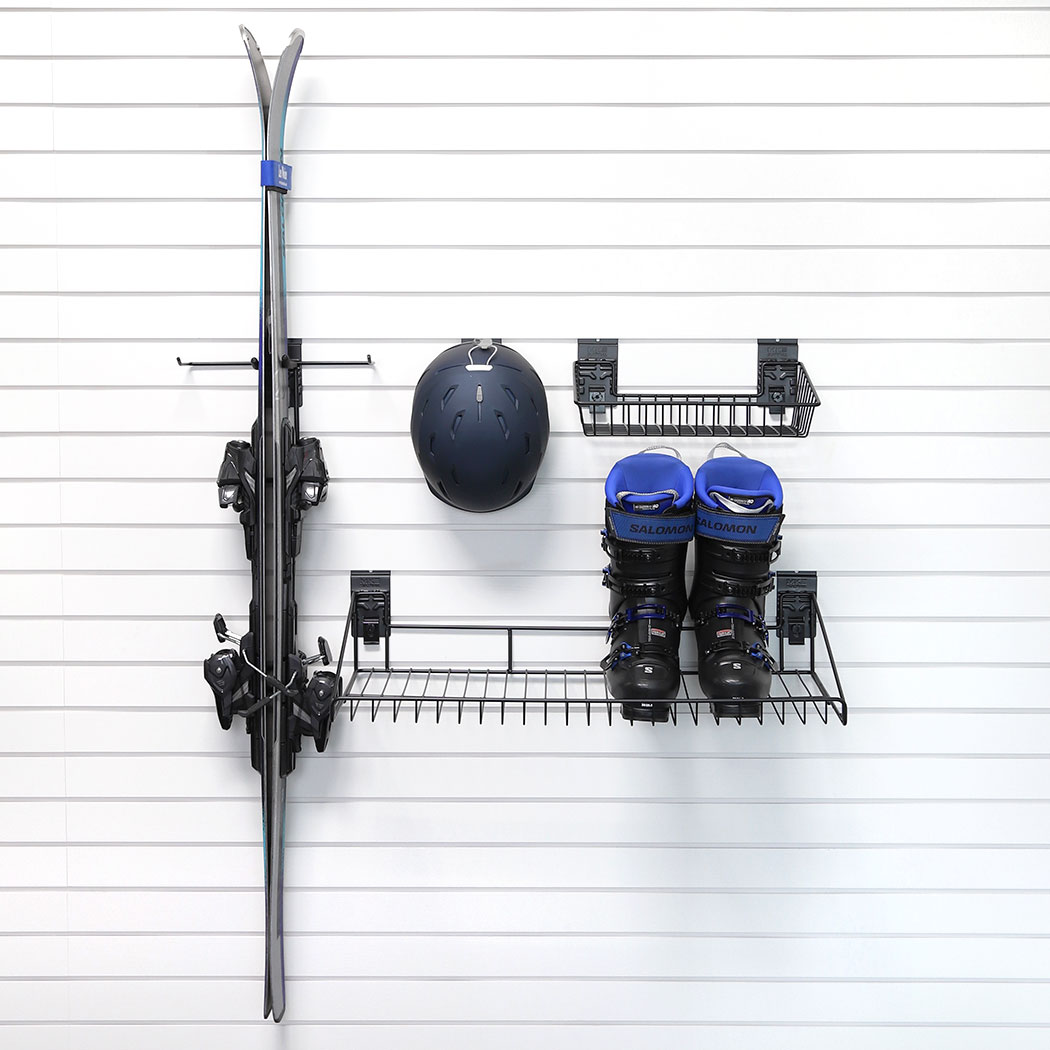 What is the height of the wire shelf included in the bundle?